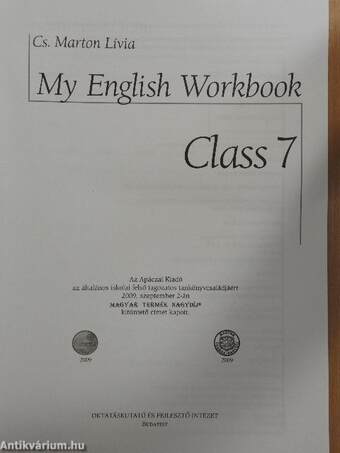 My English Workbook - Class 7