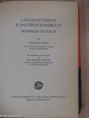 Langenscheidts Konversationsbuch Spanisch-Deutsch