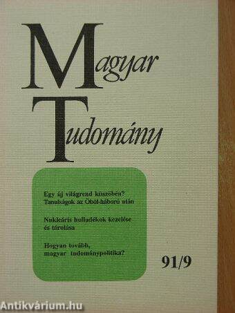 Magyar Tudomány 1991. szeptember