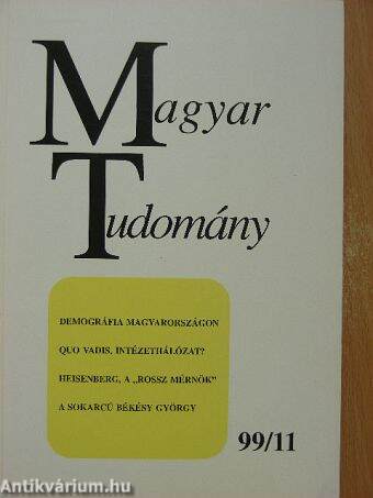 Magyar Tudomány 1999. november