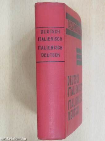 Neues Taschenwörterbuch der Deutschen und Italienischen sprache/Nuovo dizionario tascabile Italiano e Tedesco