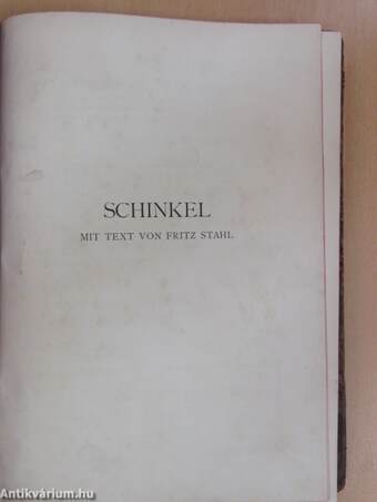 Schinkel/Frank Lloyd Wright/Alfred Messel