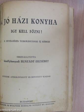 A jó házi konyha (rossz állapotú)