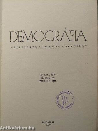 Demográfia 1979/1-4.