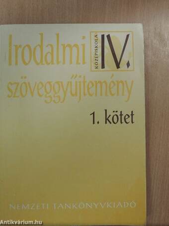 Irodalmi szöveggyűjtemény IV/1-2.