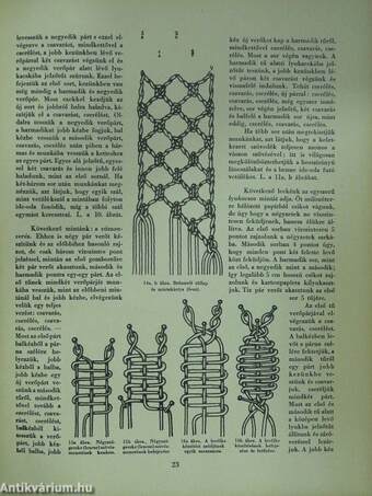 Az Uj Idők kézimunka könyve - Csomózott-, vert- és rececsipkék