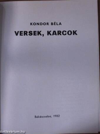 Versek, karcok