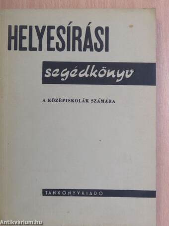 Helyesírási segédkönyv