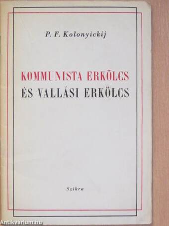 Kommunista erkölcs és vallási erkölcs