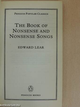 The Book of Nonsense and Nonsense Songs