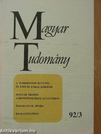 Magyar Tudomány 1992. március