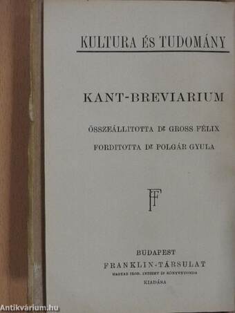 Kant-Breviarium