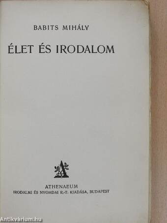 Élet és irodalom