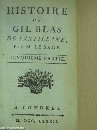 Histoire de Gil Blas de Santillane V. (töredék)