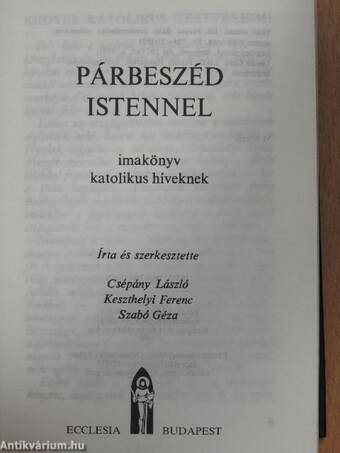 Párbeszéd Istennel