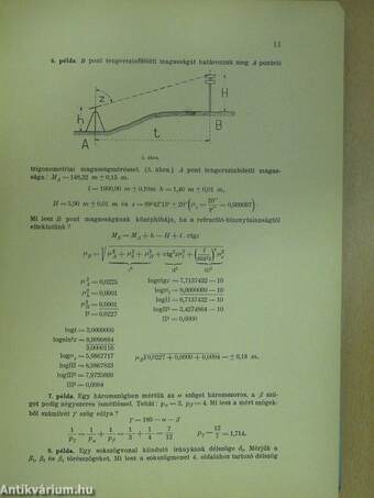 Kiegyenlitő számitás a geodéziai gyakorlatban