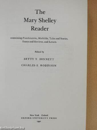 The Mary Shelley Reader