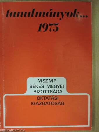 Tanulmányok... 1975