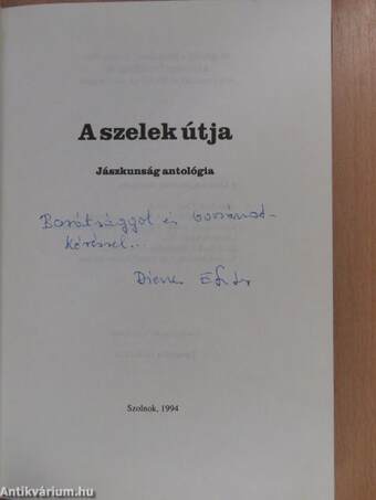 A szelek útja (dedikált példány)