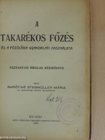 A takarékos főzés