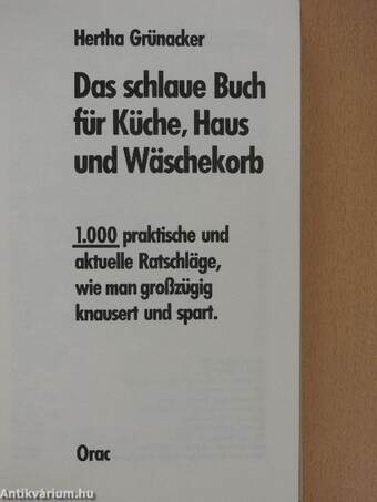 Das schlaue Buch für Küche, Haus und Wäschekorb