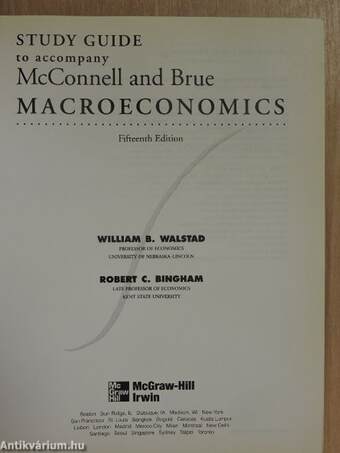 Study Guide to accompany McConnell and Brue Macroeconomics