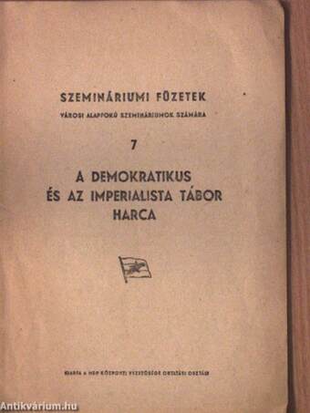 A demokratikus és az imperialista tábor harca