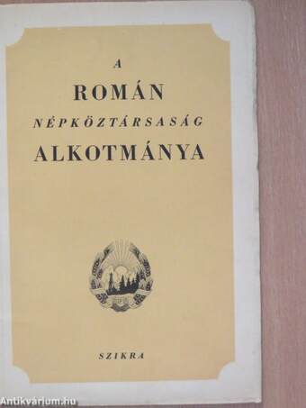 A Román Népköztársaság Alkotmánya