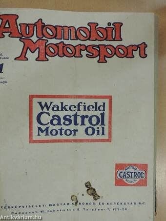 Automobil-Motorsport 1928./Magyar Szárnyak 1939. szeptember (nem teljes évfolyam)