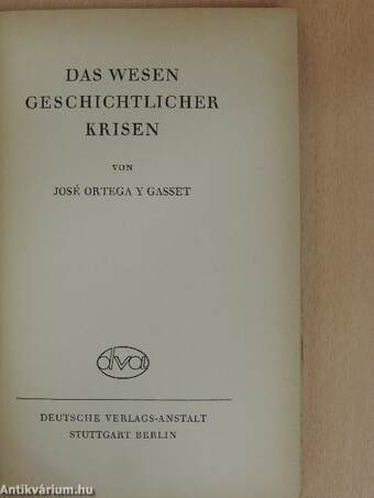 Das wesen geschichtlicher krisen