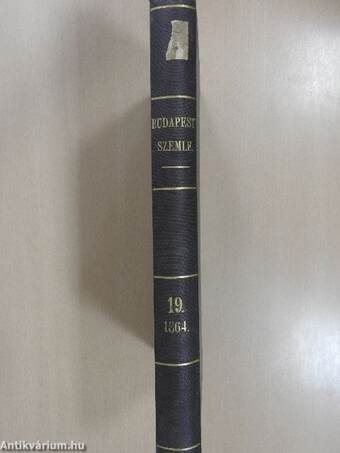 Budapesti Szemle 1864. XIX. kötet 61-63. füzet