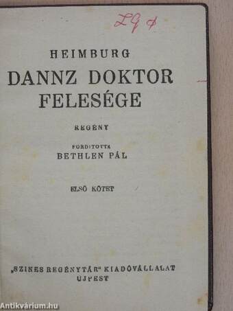 Dannz doktor felesége I-II.