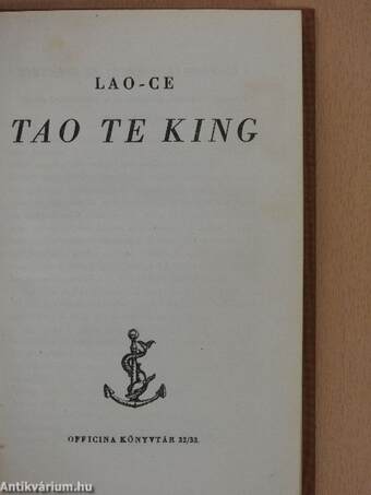 Tao Te King