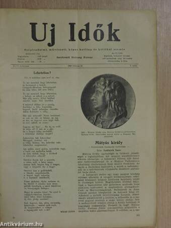 Uj Idők 1940-1942. (vegyes számok) (22 db)