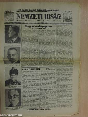 Nemzeti Ujság 1934. julius 31.