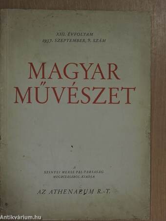 Magyar Művészet 1937. szeptember