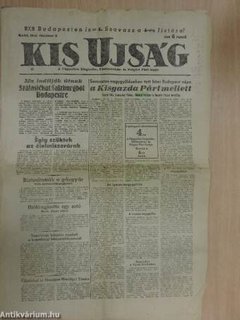 Kis Ujság 1945. október 2.