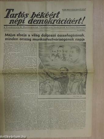 Tartós békéért, népi demokráciáért! 1950. április 30.