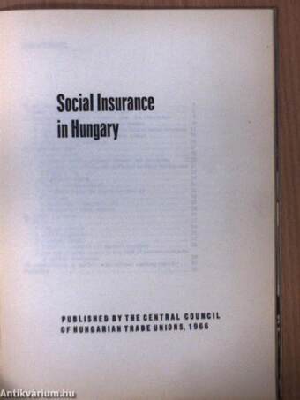 Social Insurance in Hungary