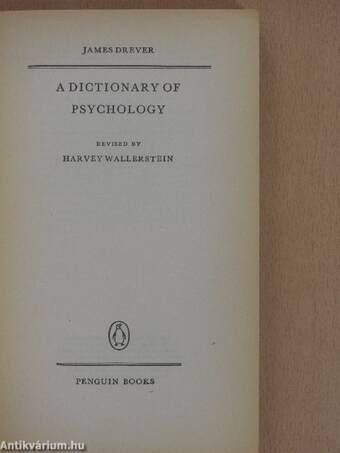 A Dictionary of Psychology