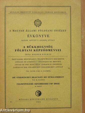 A Magyar Állami Földtani Intézet Évkönyve 1964/2.