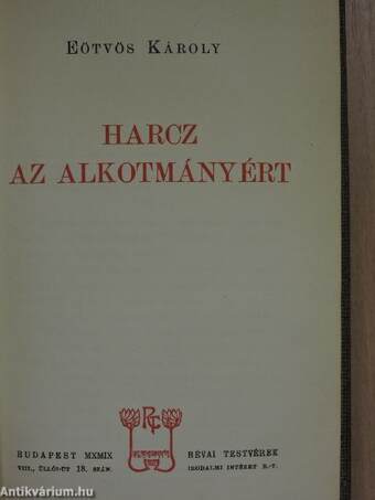 Harcz az alkotmányért