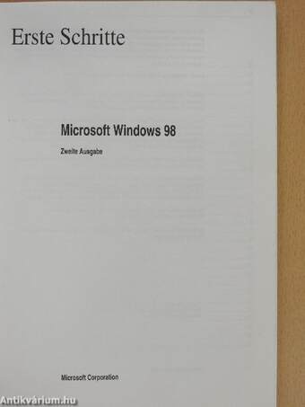 Erste Schritte - Microsoft Windows 98