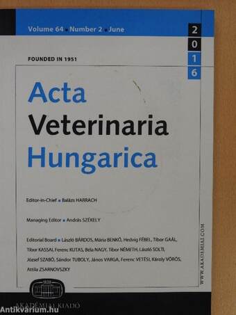 Acta Veterinaria Hungarica June 2016