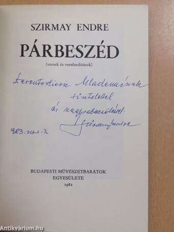 Párbeszéd (dedikált példány)