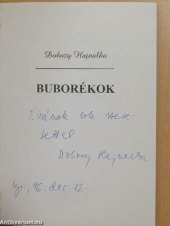 Buborékok (dedikált példány)