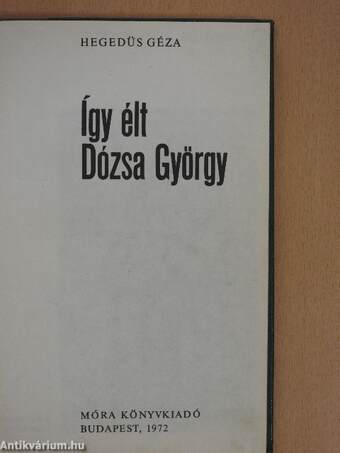 Így élt Dózsa György