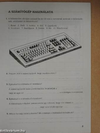 Számítástechnika 5-6. - Munkafüzet