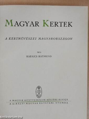 Magyar kertek