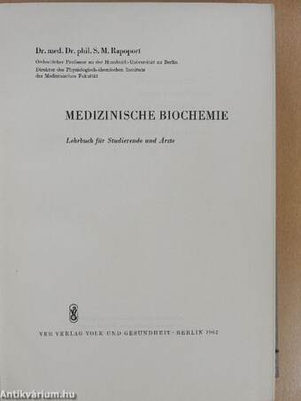 Medizinische Biochemie